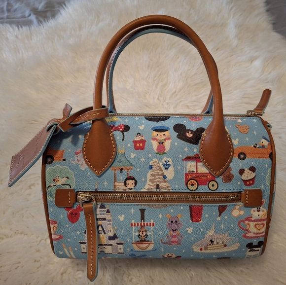 Dooney & Bourke Blue and Brown Women's Bag - Picture 4 of 10
